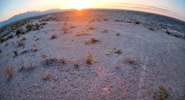 Sunrise over the Chihuahuan Desert in Far West Texas on August 9, 2026